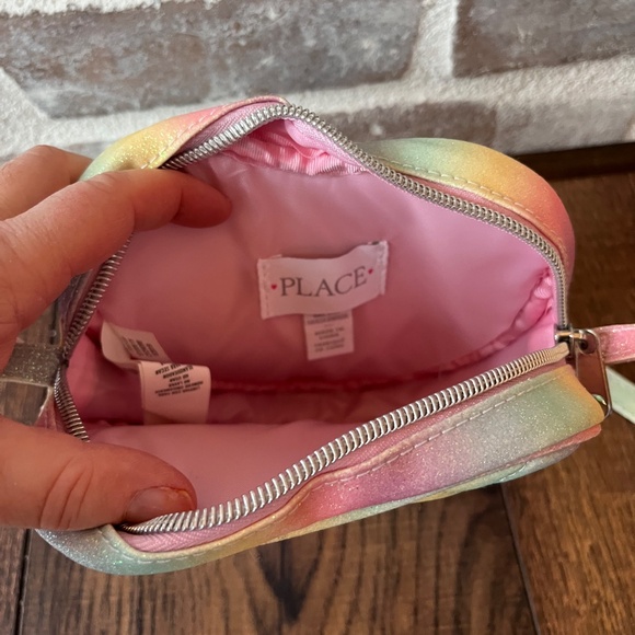 Heart purse pastel purses cute purses rainbow heart purse cute shimmer purse - Picture 3 of 3